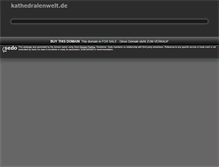 Tablet Screenshot of kathedralenwelt.de
